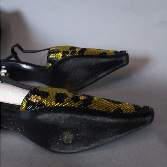 Tom Ford Sequin Animal Print Heels - Picture 5 of 12